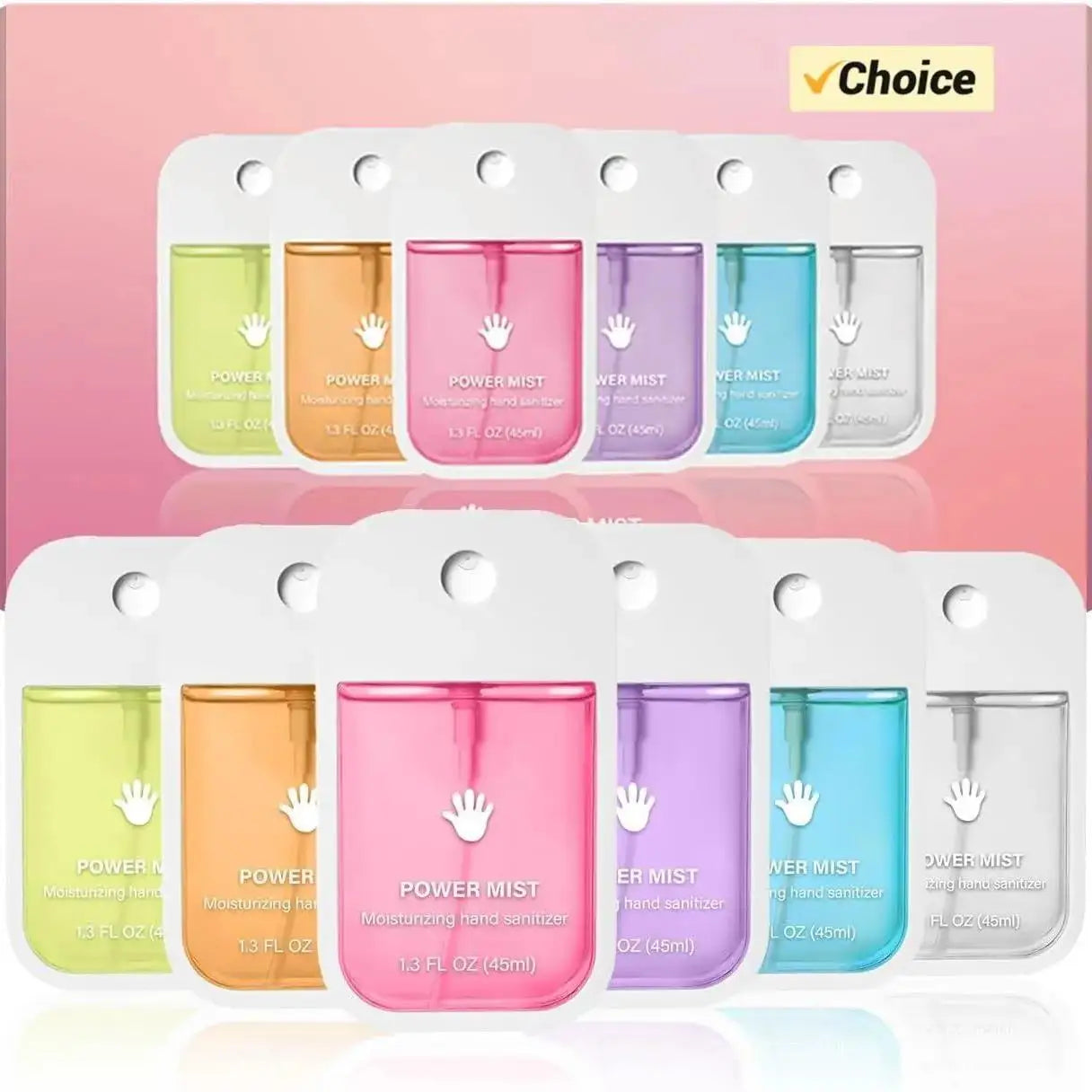 7 Scents Power Mist Hand Sanitizer, Portable Hand Sanitizer Spray, Power Mist Hydrating Hand Sanitizer Spray for Adults
