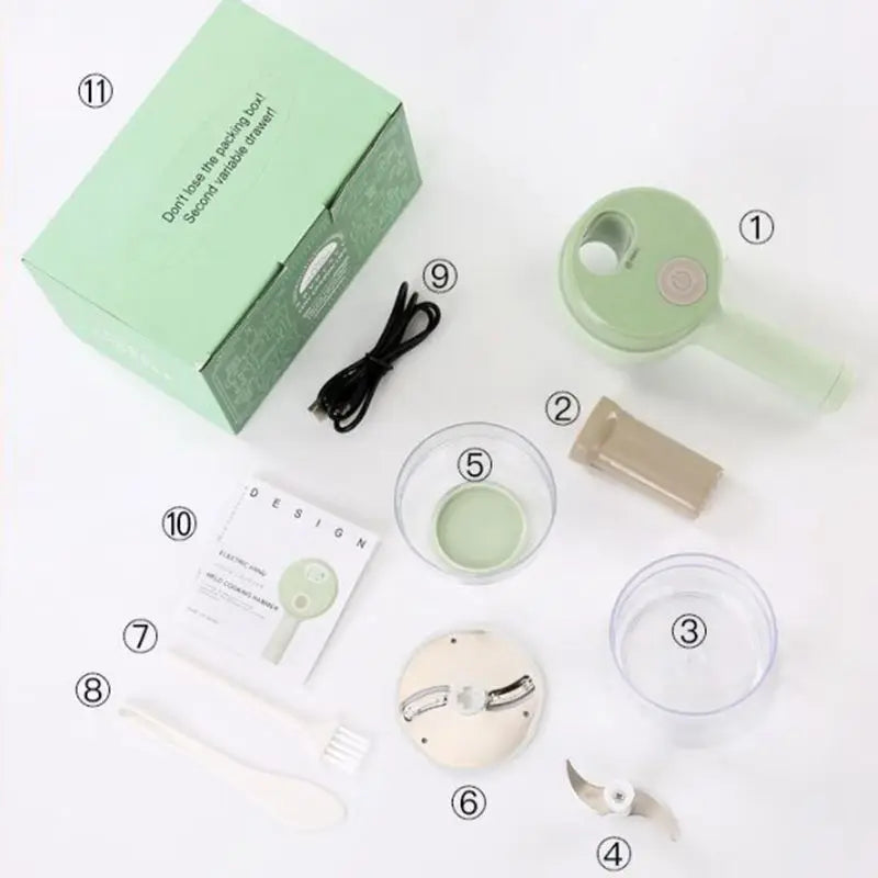 4 in 1 Handheld Electric Vegetable Cutter