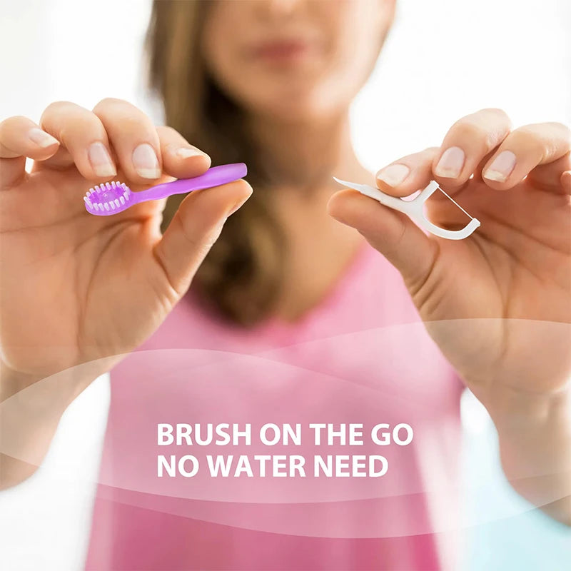 Disposable Toothbrush Flosser Combo