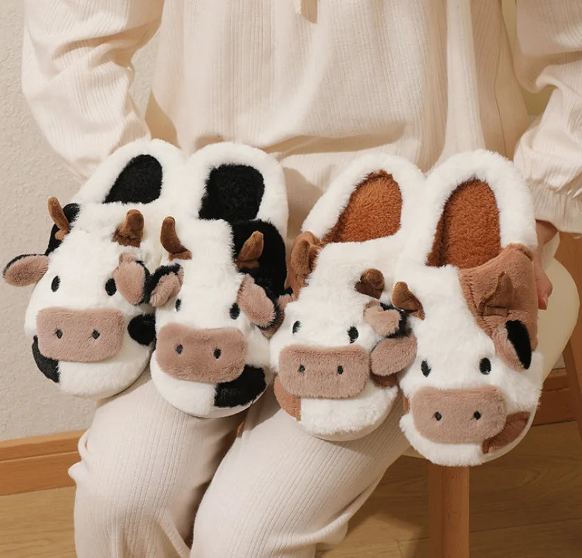 Cute Cow Slippers