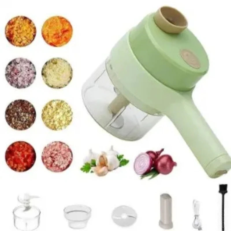 4 in 1 Handheld Electric Vegetable Cutter
