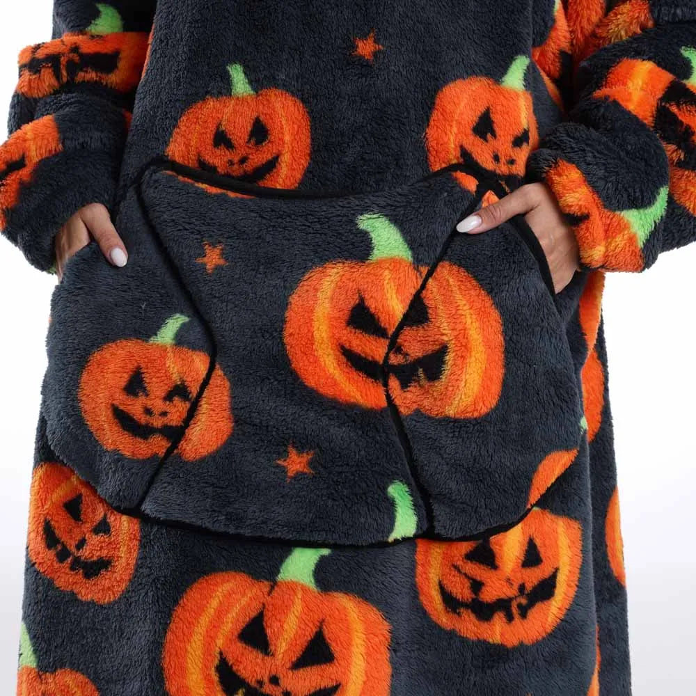Wearable Blanket Hoodie with Sleeves